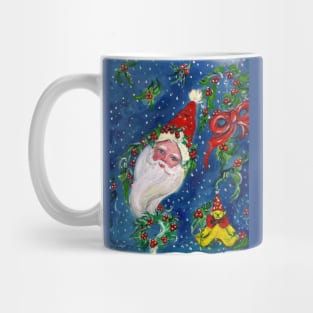 CHRISTMAS NIGHT ,SANTA CLAUS PORTRAIT WITH TOYS Mug